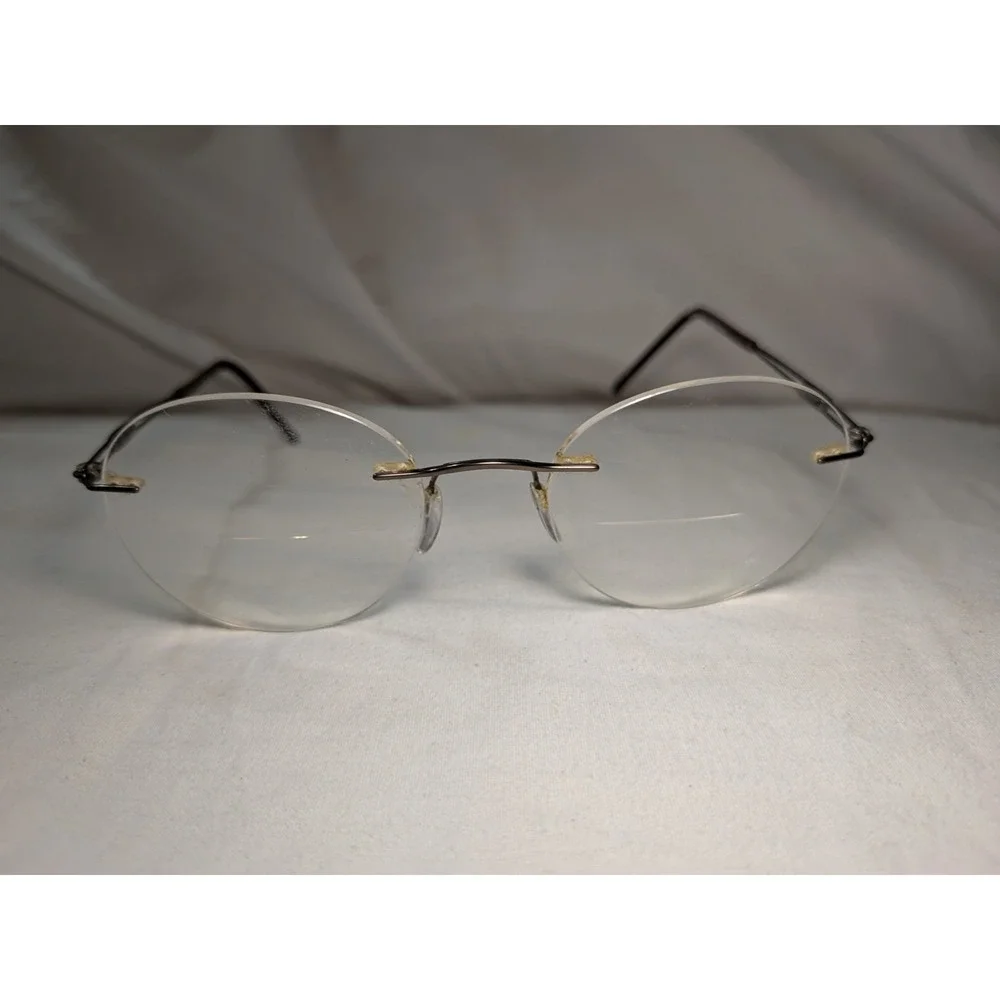 Silhouette‎ 5521 EP 6040 Rimless Eyeglasses Gunmetal Brown 48-21 145 Austria